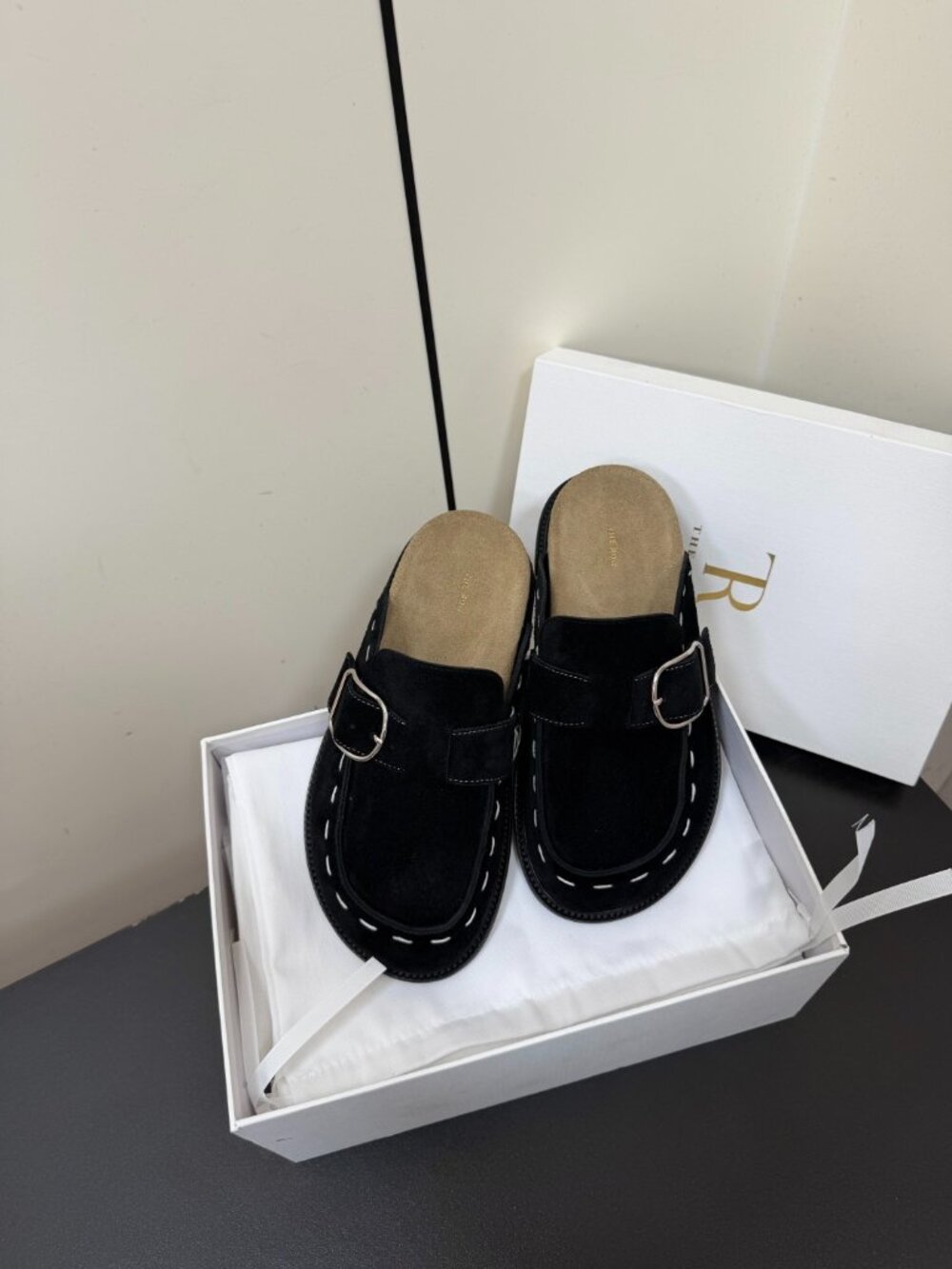 The Row Black Mules